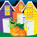 A Spooky Halloween Village